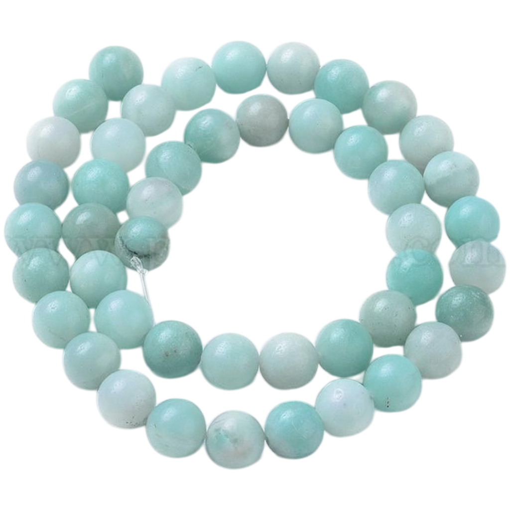 Amazonite naturelle (8mm, Trou: 1mm) à l’unité x1 