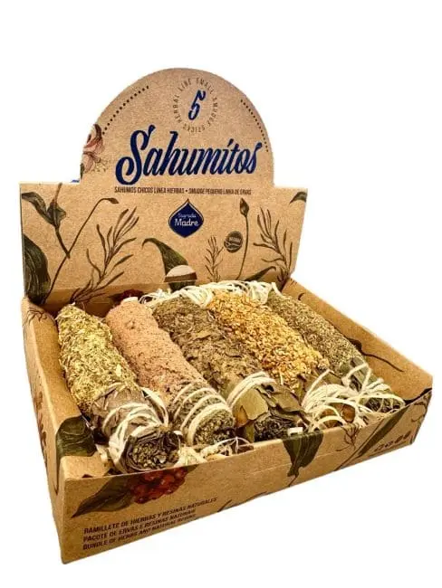 Sagrada Madre - Smudge Sahumitos x 5 Herbes Bois