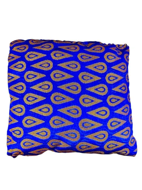 Coussin carré bleu pour bol chantant 15 cm