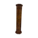 Porte Encens Tour Octogonale en Bois de Sheesham 30cm