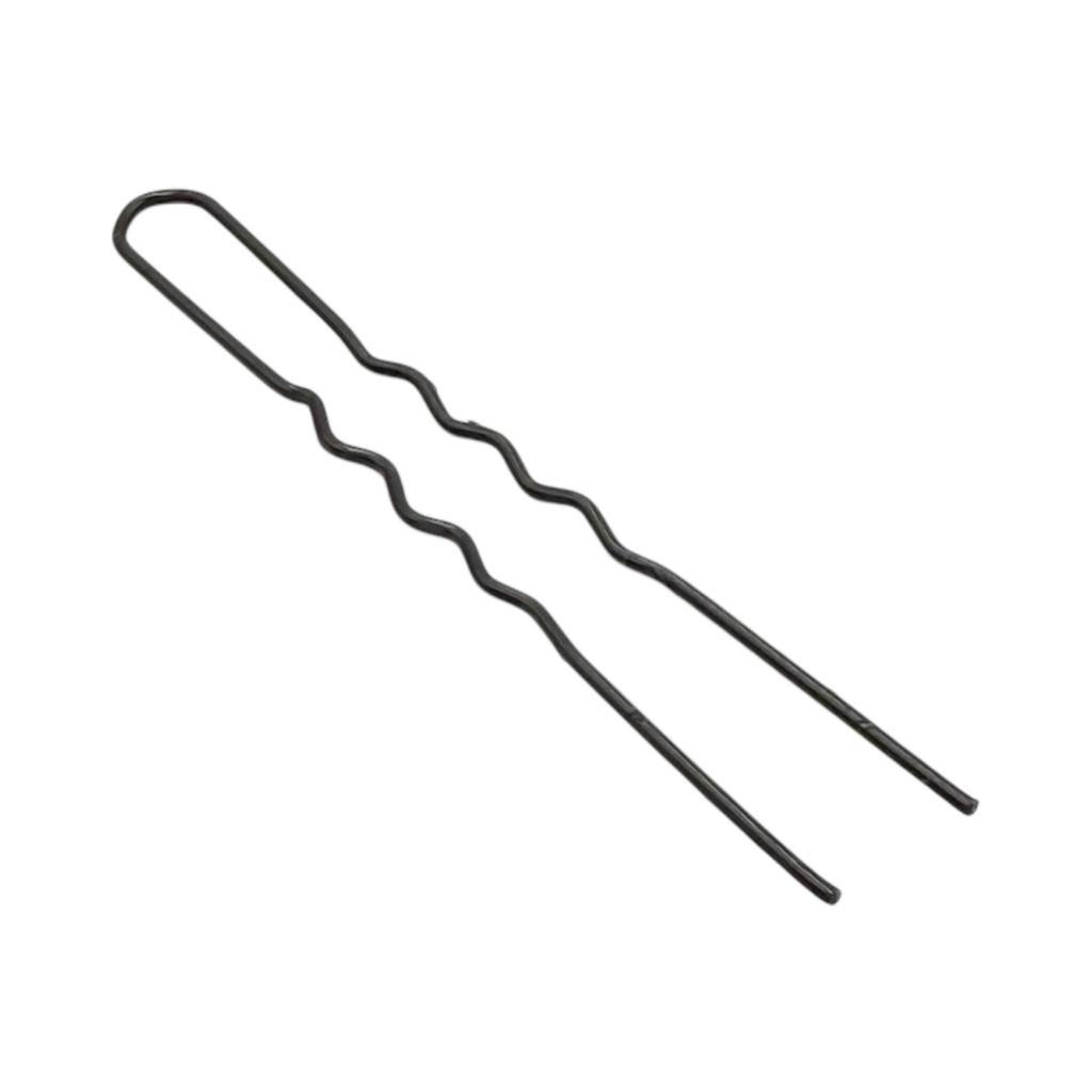 Epingles à cheveux invisibles noires 1 x 5.5cm