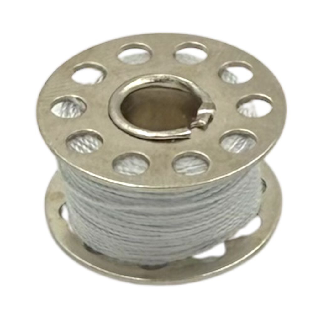 Fil Gris Argile à Coudre sur canette Métal x1