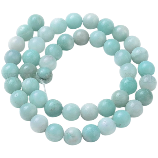 [G-I183-02-8mm] Amazonite naturelle (8mm, Trou: 1mm) à l’unité x1 