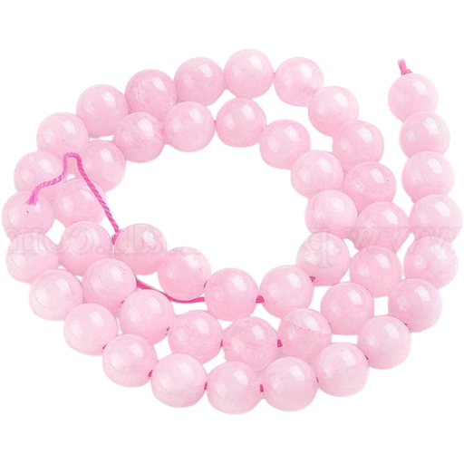[X-GSR034] Quartz rose naturel (8mm, Trou: 1mm) à l'unité x1 