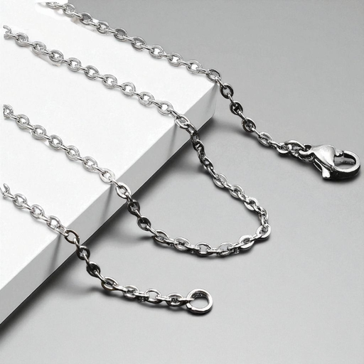 [NJEW-C079-01C] Colliers à chaîne en acier inoxydable 304 résistant au ternissement, couleur inoxydable, 17,7 pouce (45 cm) (x1 unité) 