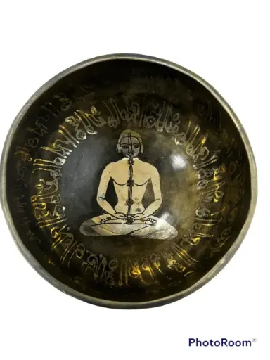 [BOL14-CHA76] Bol chantant tibétain avec gravures - Chakras - 14cm