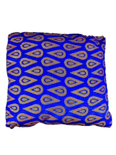[CBB15] Coussin carré bleu pour bol chantant 15 cm