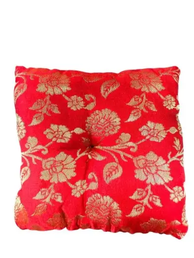 [CBR15] Coussin carré rouge pour bol chantant 15 cm
