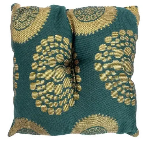 [CBDVC15] Coussin carré vert pour bol chantant 15 cm