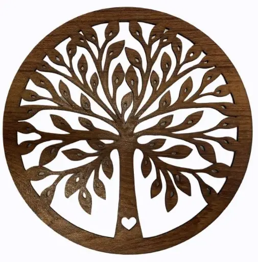 [PAN273] Panneau aimanté en bois Arbre de vie et Coeur