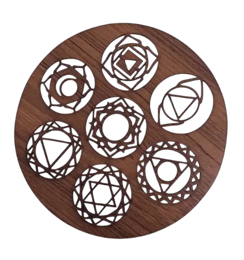 [PAN291] Panneau aimanté en bois 7 Chakras